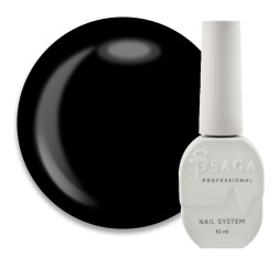 Гель-лак Saga Professional Colorist Black № 002 чорний 10 мл
