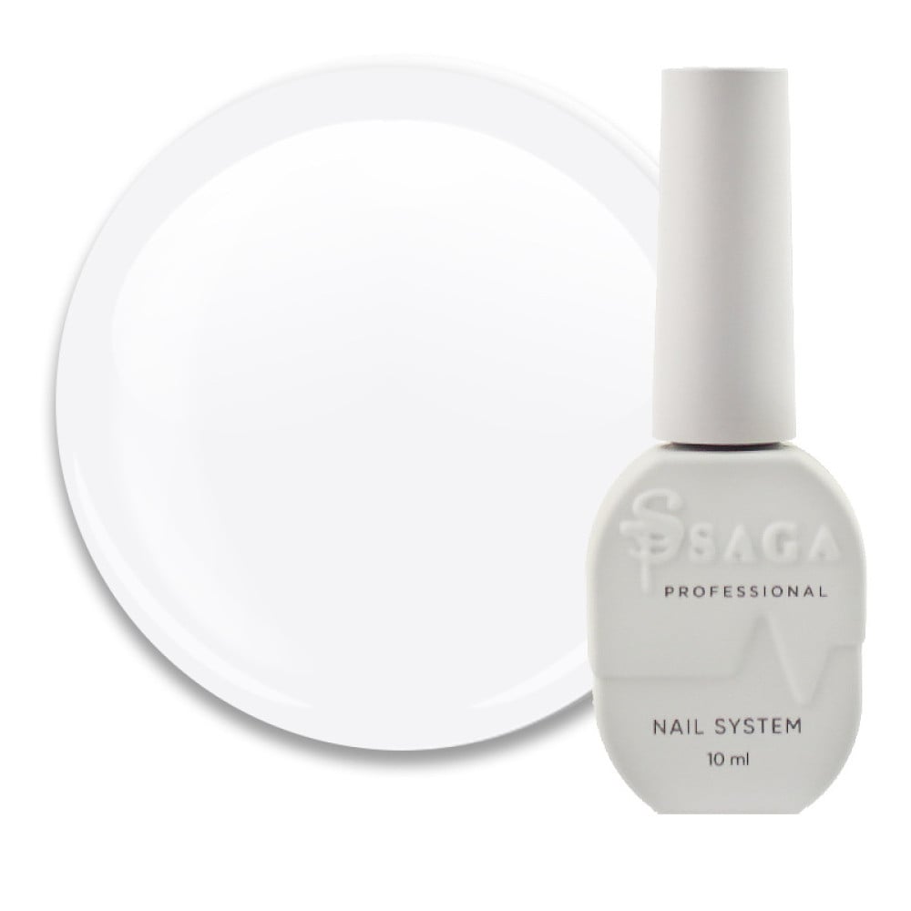 Гель-лак Saga Professional Colorist White № 001 білий 10 мл