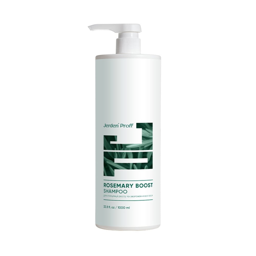 Шампунь для волос Jerden Proff Rosemary Boost для стимуляции роста и увлажнения с розмариновым маслом 1000 мл