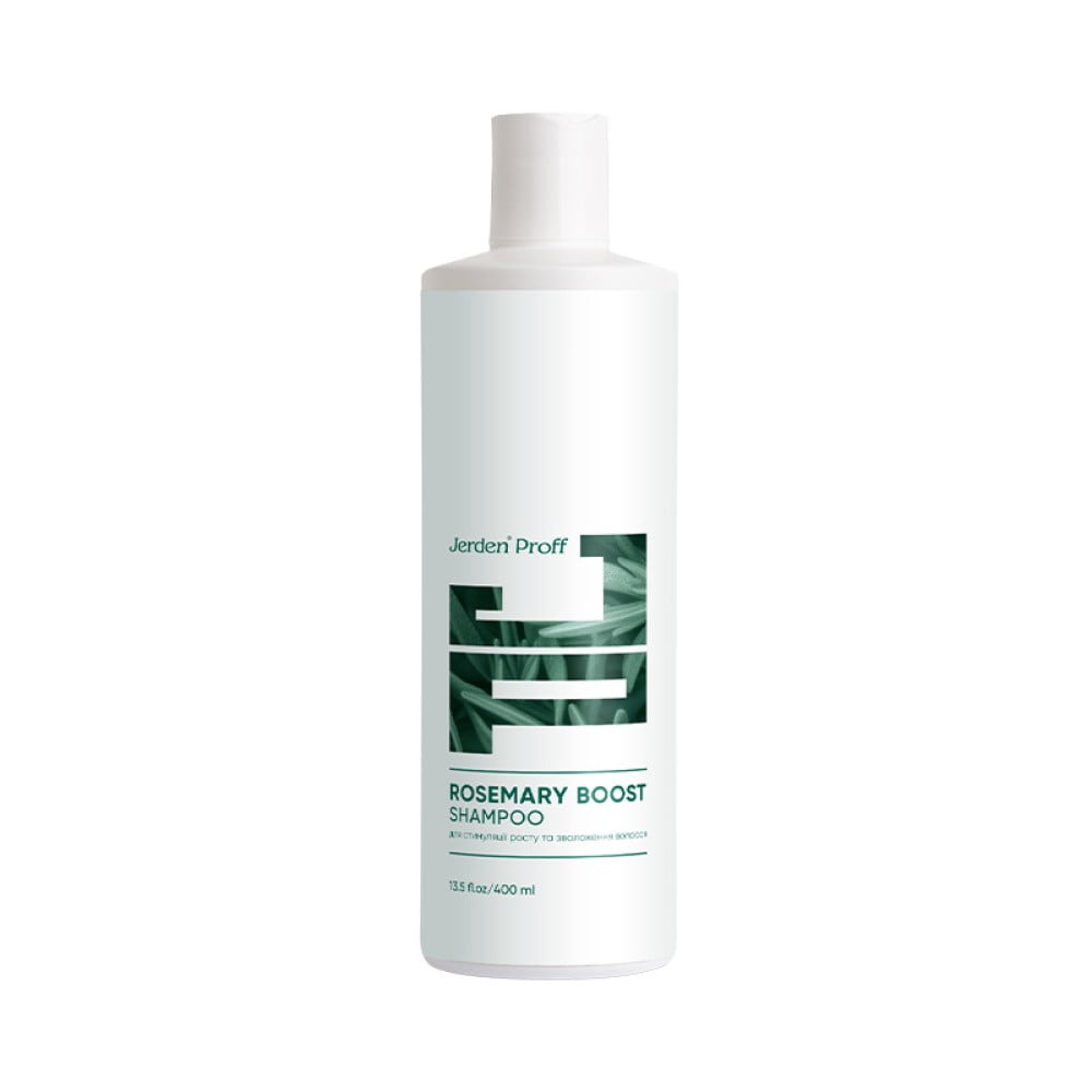 Шампунь для волос Jerden Proff Rosemary Boost для стимуляции роста и увлажнения с розмариновым маслом 400 мл