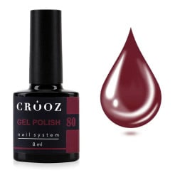 Гель-лак Crooz 080 темний гранатовий 8 мл