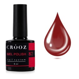 Гель-лак Crooz 087 вишневий 8 мл