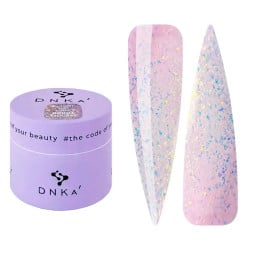 Гель для моделирования DNKa Builder Gel Mousse 0003 молочно-лиловый с опаловым шиммером 15 мл