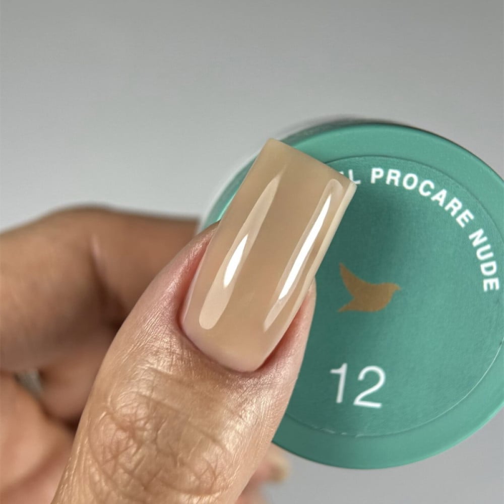 Гель для моделювання та зміцнення Siller Professional ProCare Gel Nude 012 в баночці нюдовий лате 15 мл