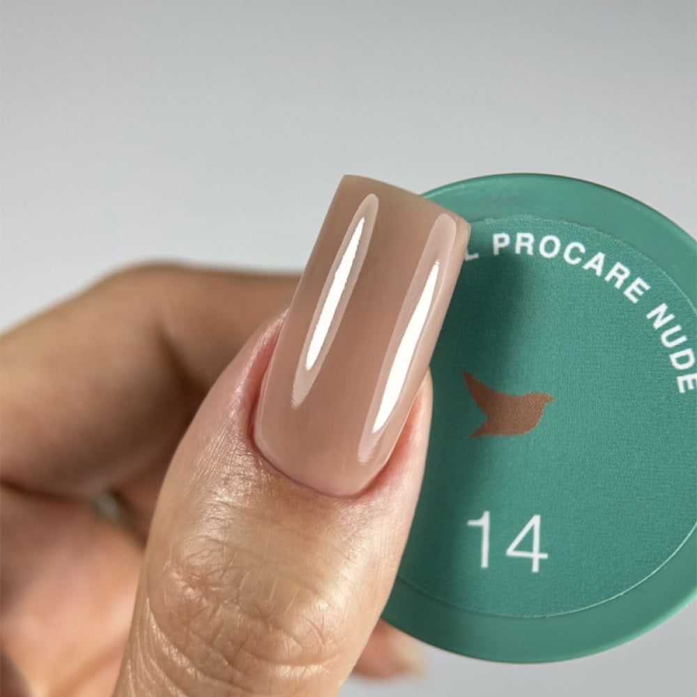 Гель для моделювання та зміцнення Siller Professional ProCare Gel Nude 014 в баночці какао-нюд 15 мл