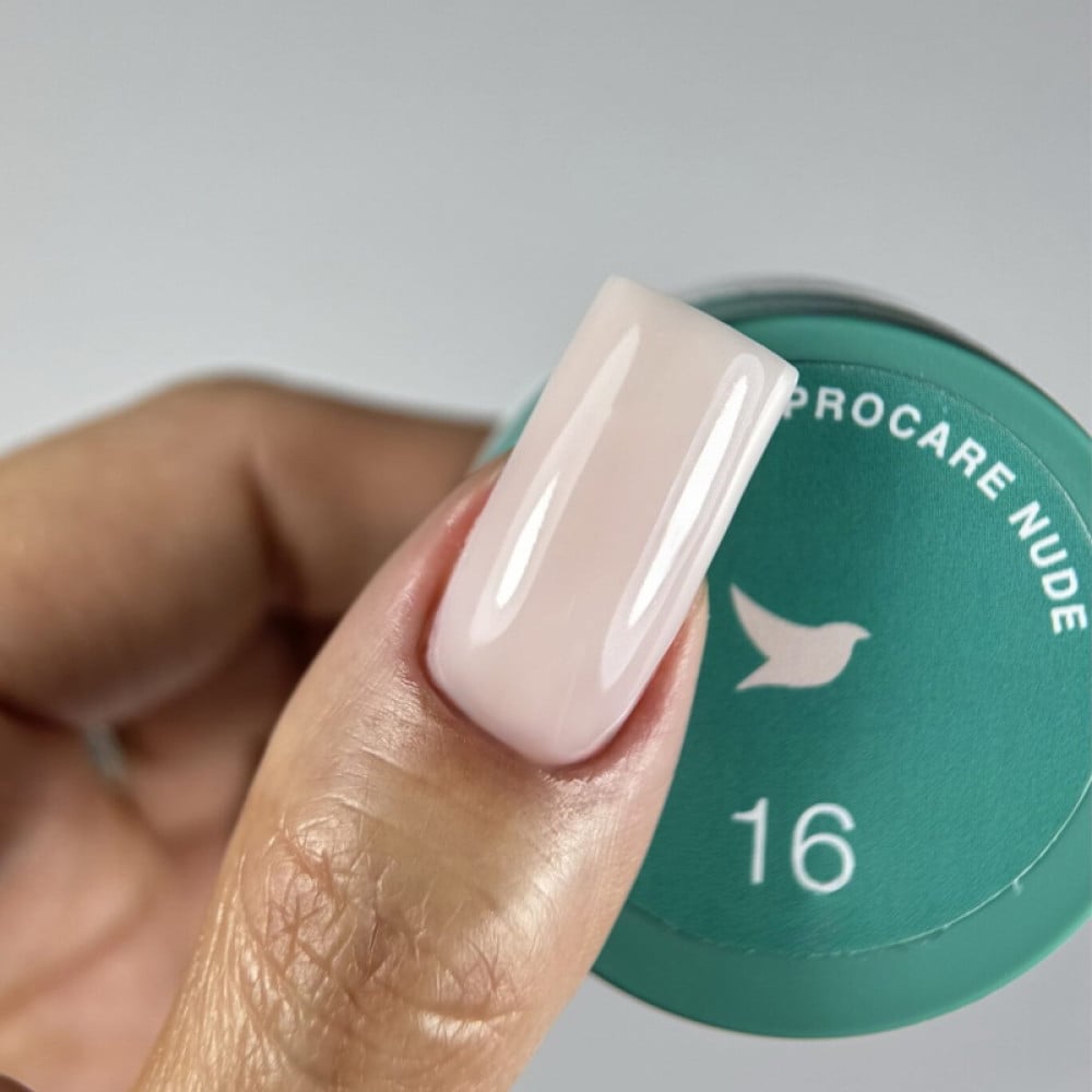 Гель для моделювання та зміцнення Siller Professional ProCare Gel Nude 016 в баночці  молочно-рожевий нюд 15 мл