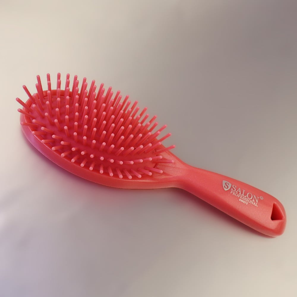 Гребінець масажний Salon Professional 6W073 колір кораловий