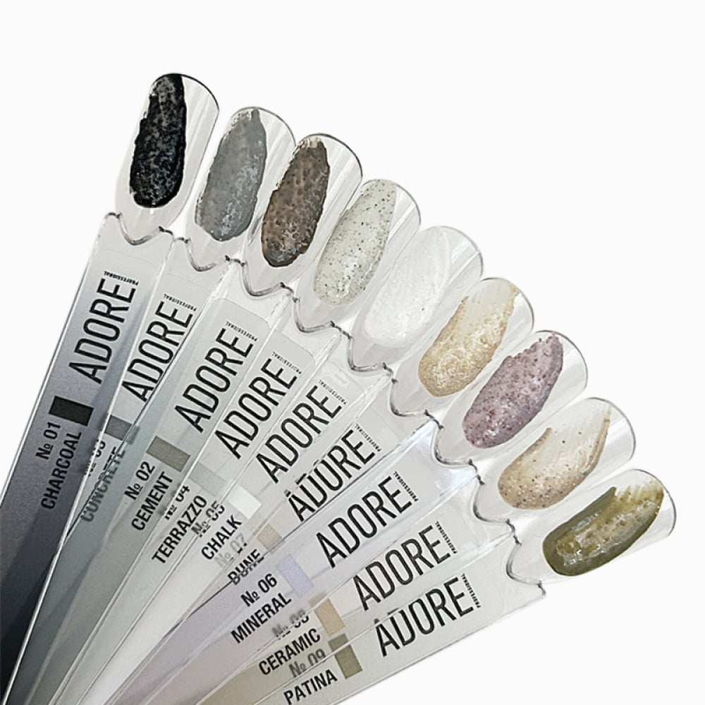 Гель-паста Adore Professional Clay Gel 03 Concrete без липкого шару сірий 5 мл