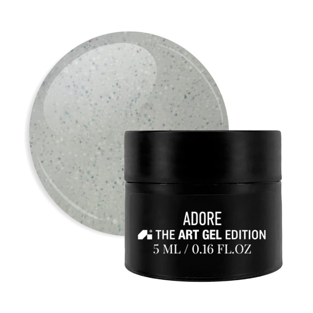 Гель-паста Adore Professional Clay Gel 04 Terrazzo без липкого шару світло-сірий 5 мл