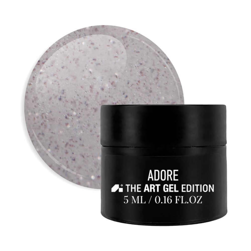 Гель-паста Adore Professional Clay Gel 06 Mineral без липкого шару сіро-рожевий 5 мл