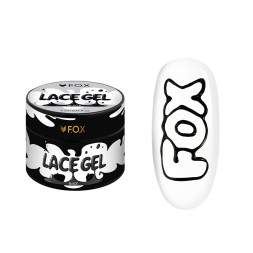 Гель-фарба без липкого шару F.O.X Lace Gel Black чорна 5 мл