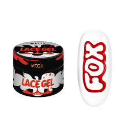 Гель-фарба без липкого шару F.O.X Lace Gel Red червона 5 мл