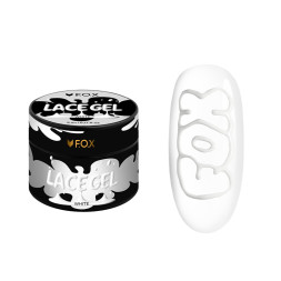 Гель-фарба без липкого шару F.O.X Lace Gel White біла 5 мл