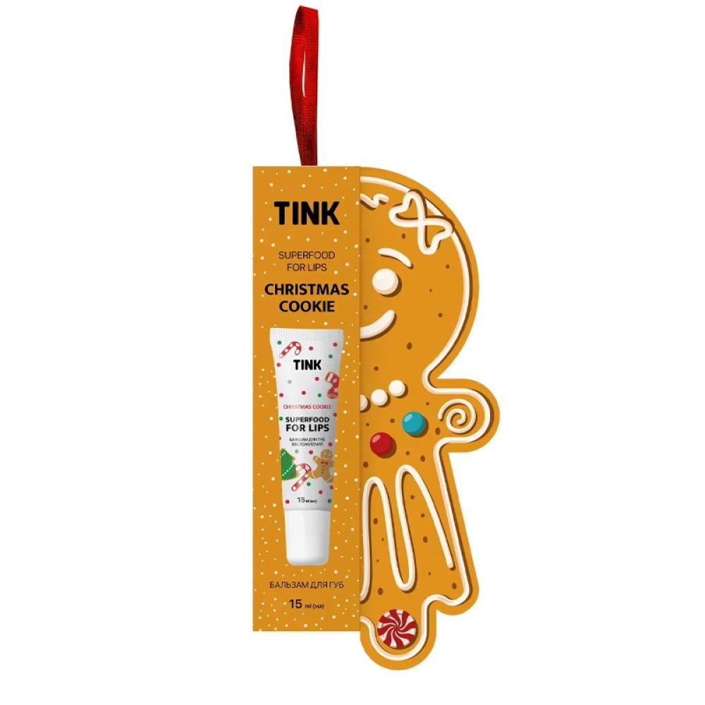 Бальзам для губ Tink Christmas Cookie зволожуючий з ароматом печива 15 мл