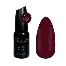 Гель-лак Edlen Professional 093 темне бордо 9 мл
