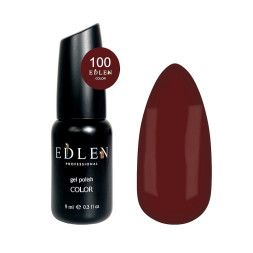 Гель-лак Edlen Professional 100 вишня в шоколаді 9 мл