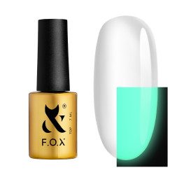 Топ люминесцентный без липкого слоя F.O.X Top Luminous Green 7 мл