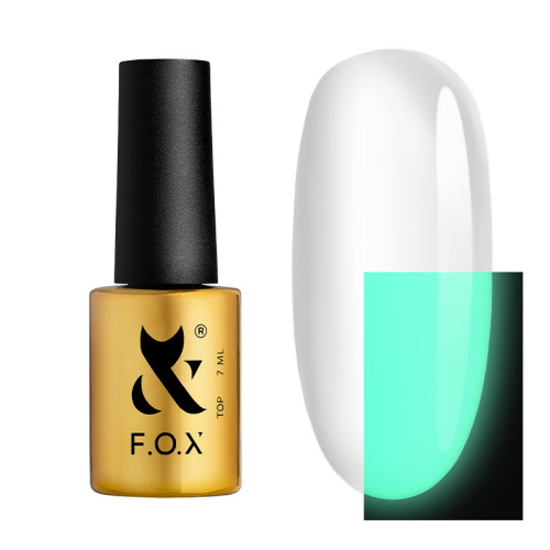 pepe　ジェリッシュトップ Топ люмінесцентний без липкого шару F.O.X Top Luminous Green 7 мл