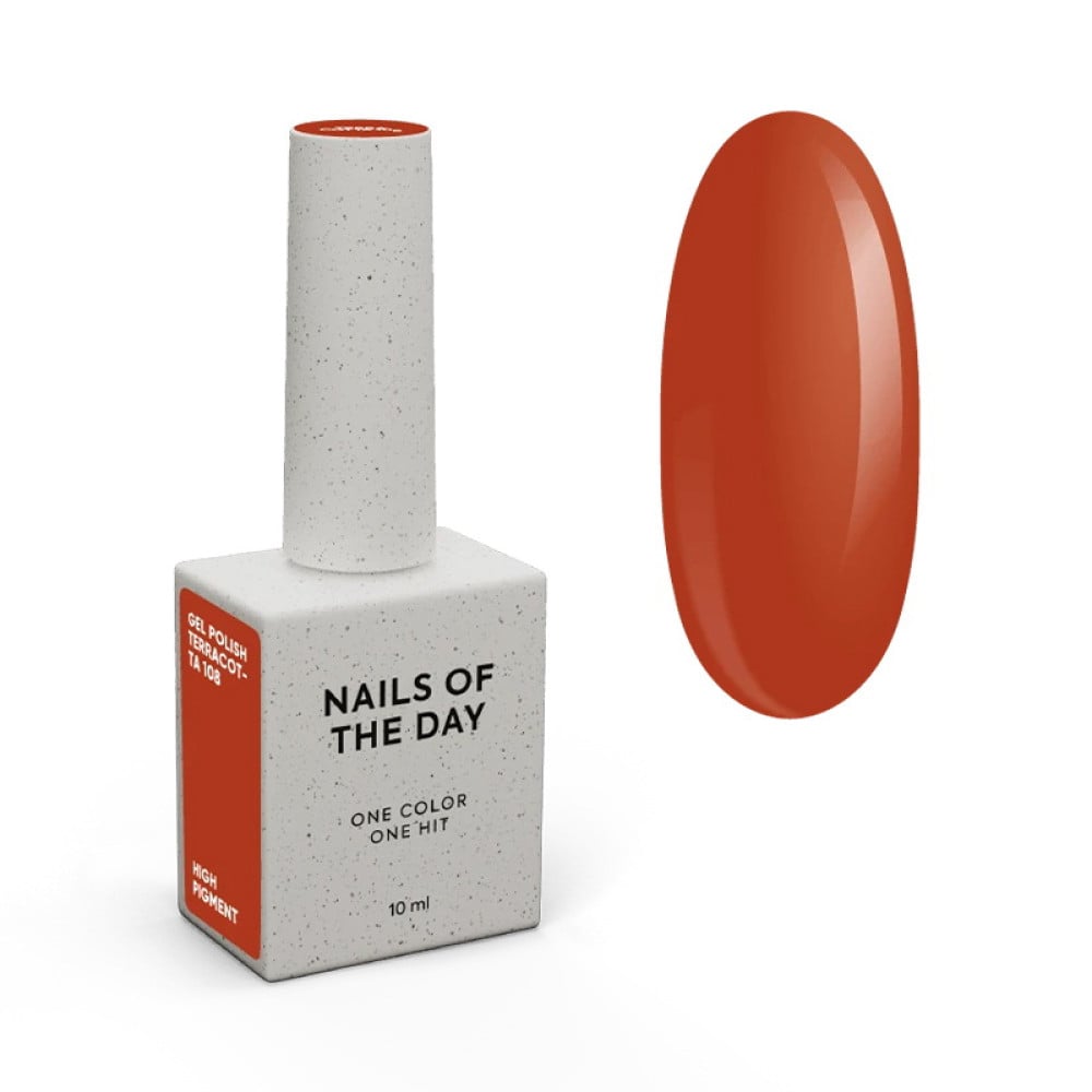 Гель-лак Nails Of The Day 108 Terracotta теракотовий 10 мл