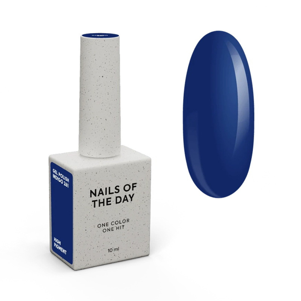 Гель-лак Nails Of The Day 261 Indigo темно-синій 10 мл
