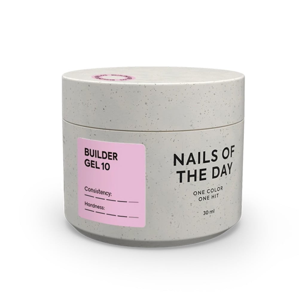 Гель будівельний Nails Of The Day Builder Gel 10 молочно-рожевий френч 30 мл