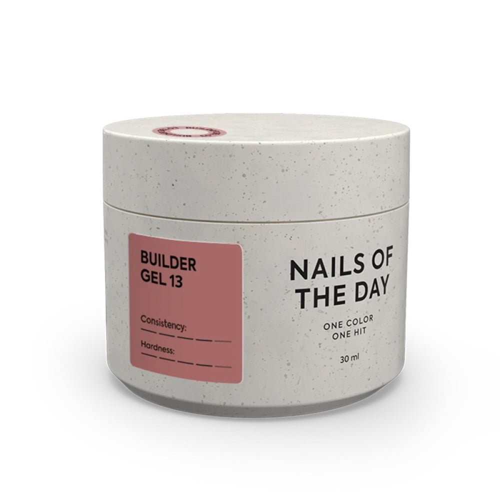 Гель будівельний Nails Of The Day Builder Gel 13 нюдовий темно-карамельний 30 мл
