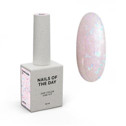 База камуфлююча Nails Of The Day Cover Base New Formula Potal 34 ніжно-рожевий з голографічною поталлю 10 мл База камуфлююча Nails Of The Day Cover Base New Formula Potal 34 ніжно-рожевий з голографічною поталлю 10 мл