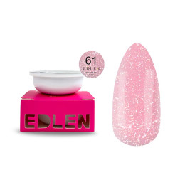 Гель будівельний Edlen Professional Builder Gel Flash 61 світловідбиваючий ліловий 15 мл