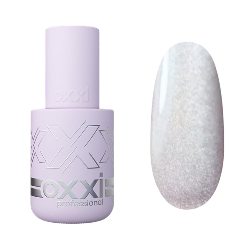 Гель-лак Oxxi Professional Lux Silk Cat 001 бежеве срібло 10 мл