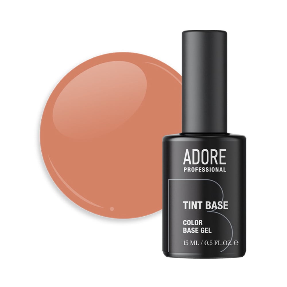 База кольорова Adore Professional Tint Base 03 Bourbon напівпрозора персиково-карамельний 15 мл