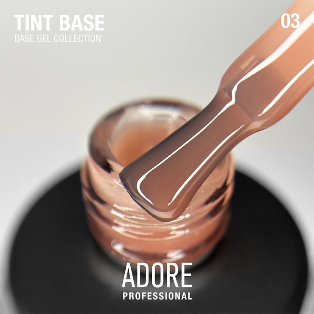 База кольорова Adore Professional Tint Base 03 Bourbon напівпрозора персиково-карамельний 15 мл