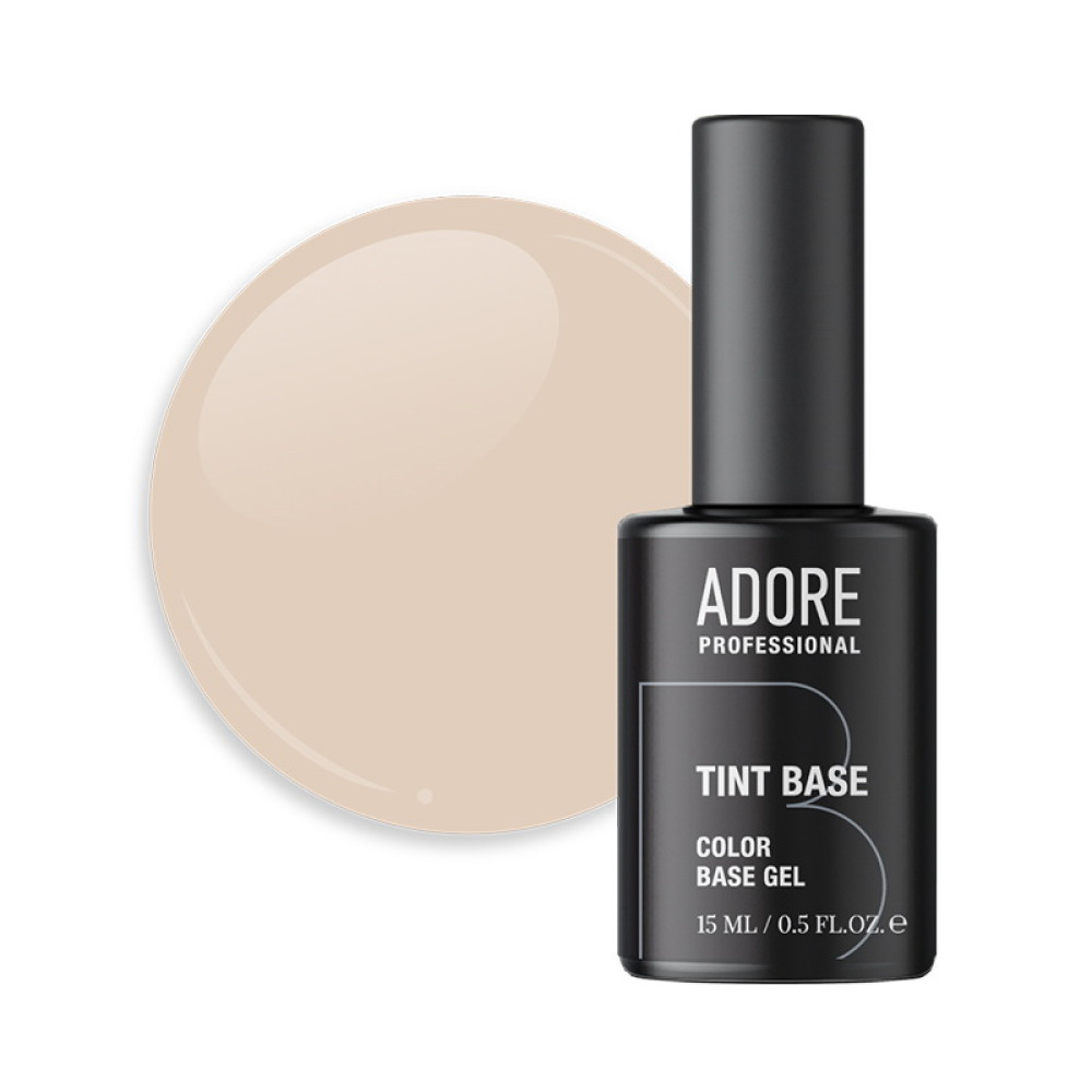 База кольорова Adore Professional Tint Base 04 Soywax напівпрозора молочно-рожевий бежевий 15 мл