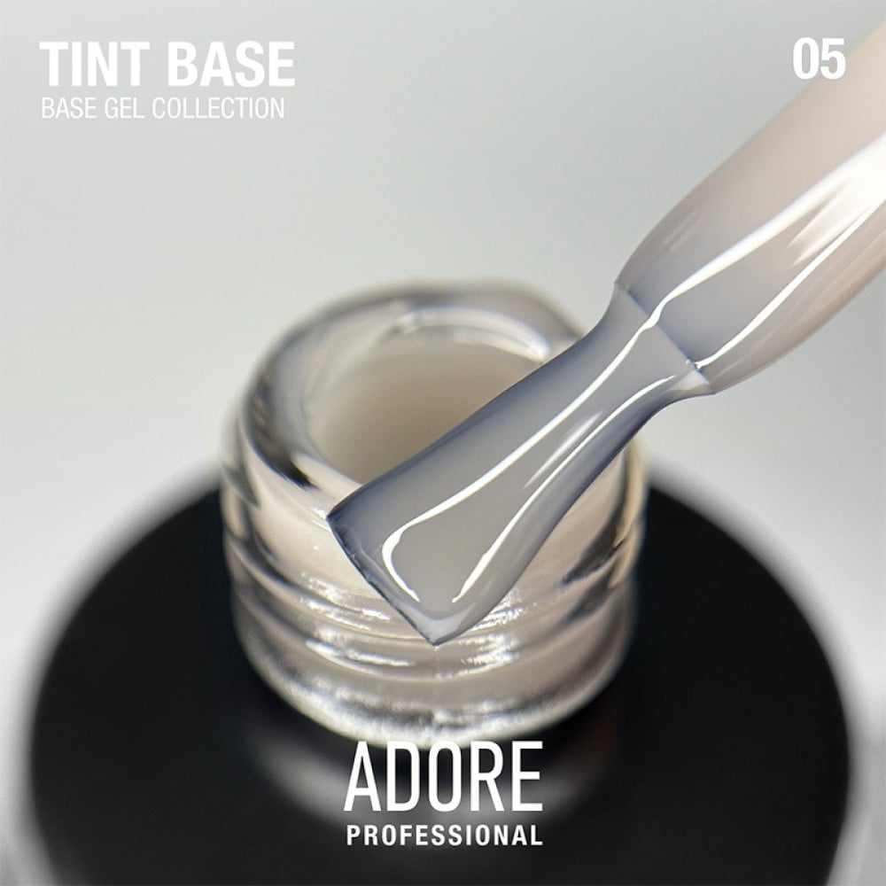 База кольорова Adore Professional Tint Base 05 Monotone напівпрозора cвітло-сірий бежевий 15 мл