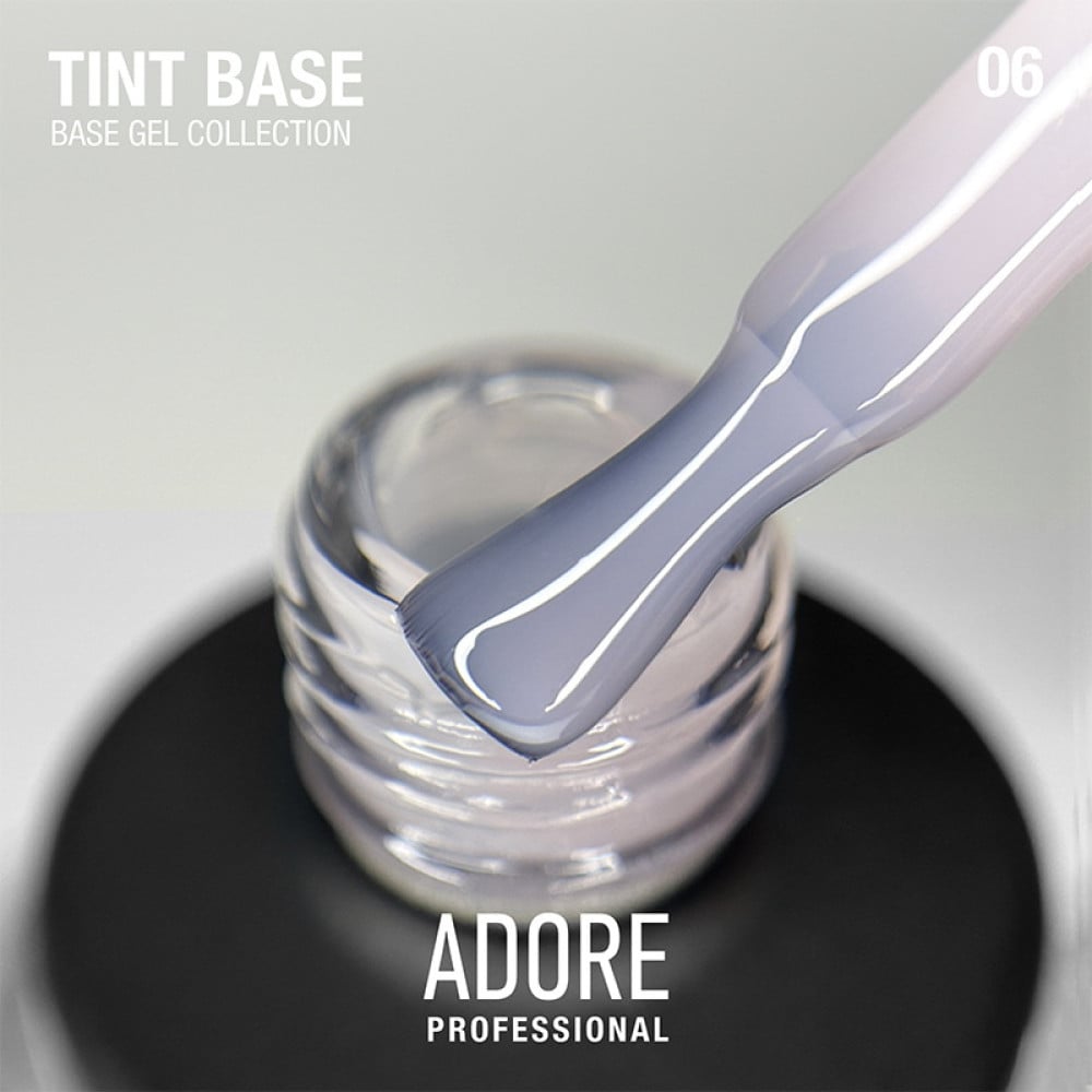 База кольорова Adore Professional Tint Base 06 Dusk напівпрозора світло-бузковий нюд 15 мл