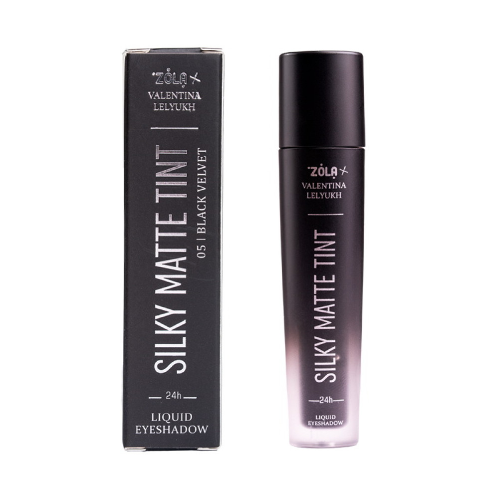 Тіні для повік рідкі ZOLA Valentina Lelyukh Silky Matte Tint 05 Black Velvet 3.2 г