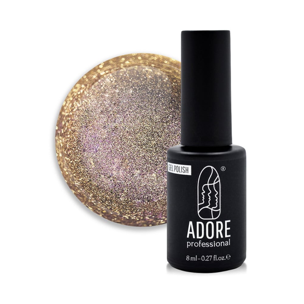Гель-лак Adore Professional Cats Eye Wild 460 Caracal золотаво-платинові переливи 8 мл