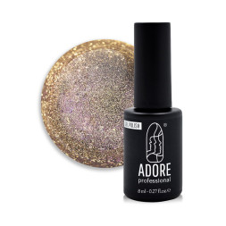 Гель-лак Adore Professional Cats Eye Wild 460 Caracal золотаво-платинові переливи 8 мл