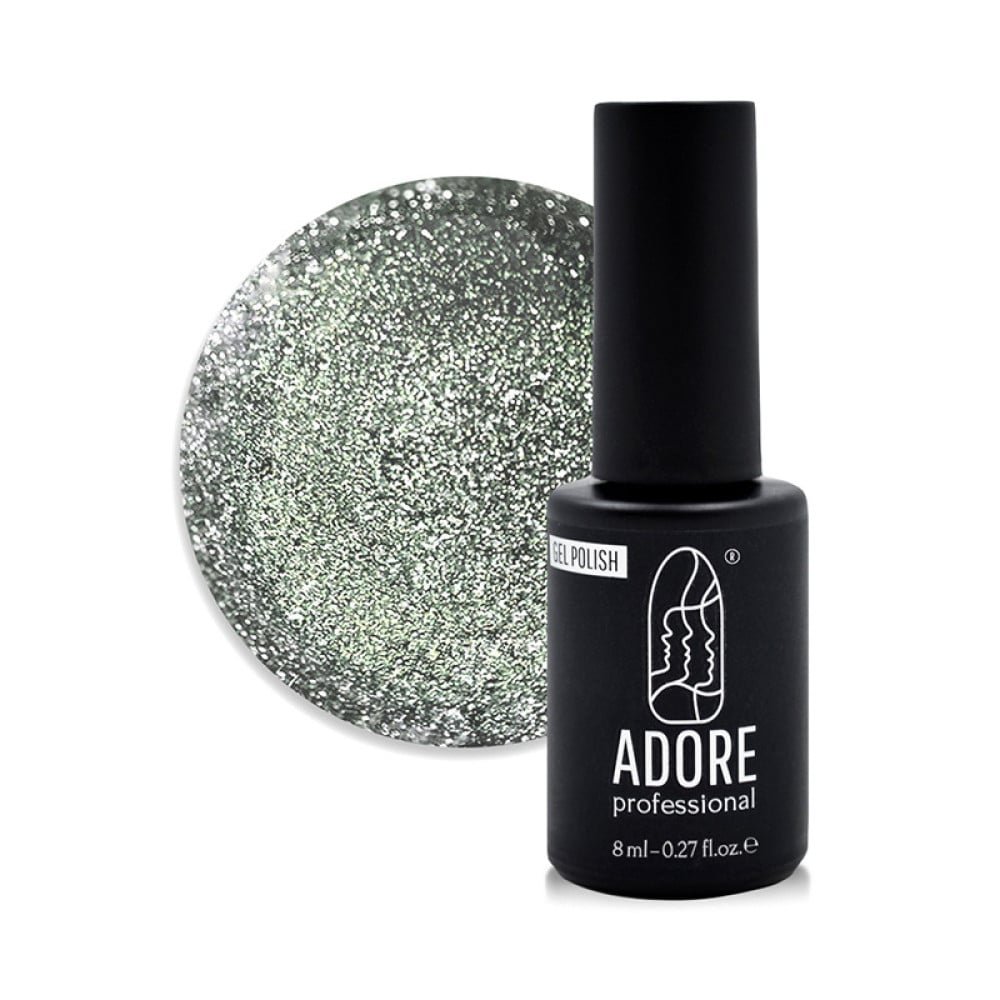 Гель-лак Adore Professional Cats Eye Wild 462 Lynx смарагдово-платинові переливи 8 мл