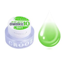 Гель-фарба Crooz Art Gel Ombre 5 в 1 10 без липкого шару салатовий 3 мл