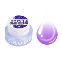 Гель-фарба Crooz Art Gel Ombre 5 в 1 14 без липкого шару бузковий 3 мл
