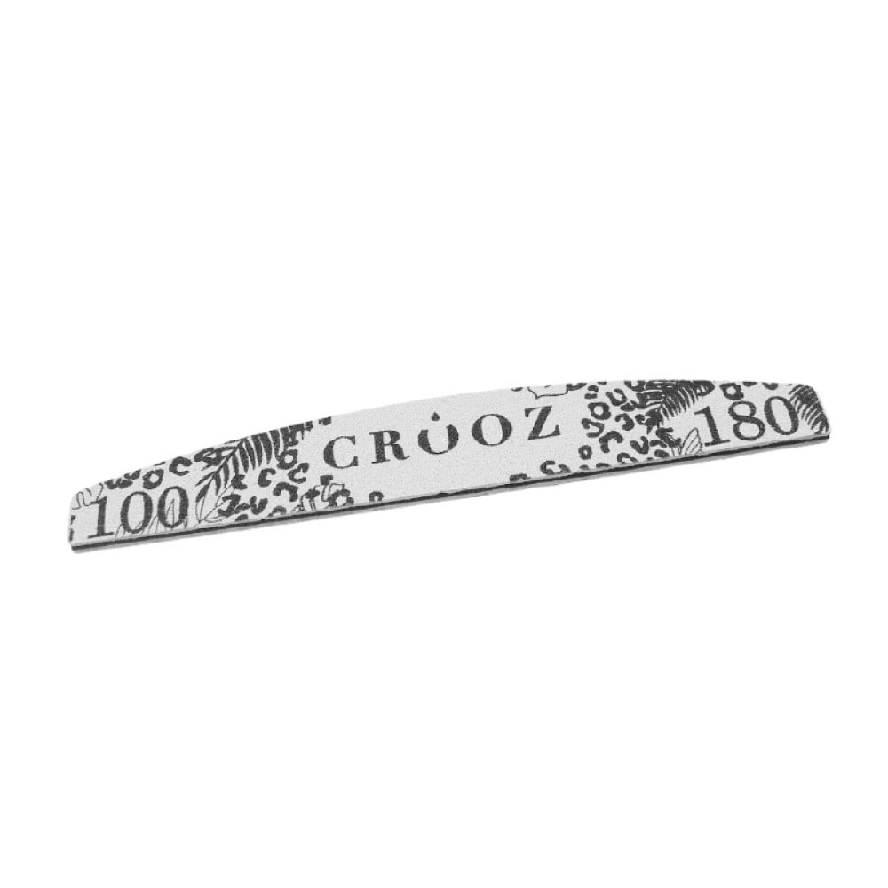 Пилка для нігтів Crooz 100/180 півмісяць