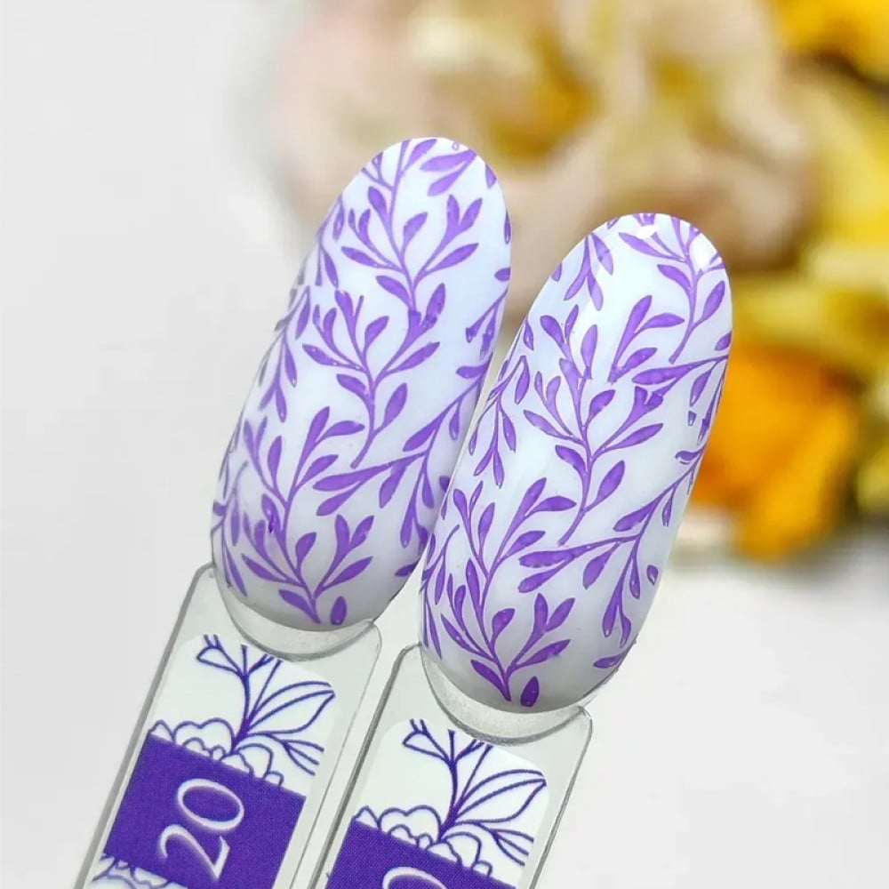 Лак для стемпінгу Crooz Stamping Nail Polish 020 лавандово-бузковий 6 мл
