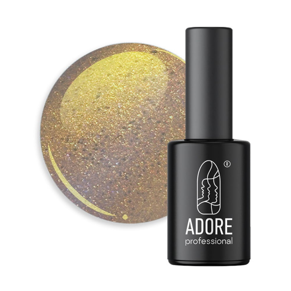 Гель-лак Adore Professional Cats Eye Ugly U-01 Rust хамелеон золотаво-бузковий із бронзовим відблиском 8 мл