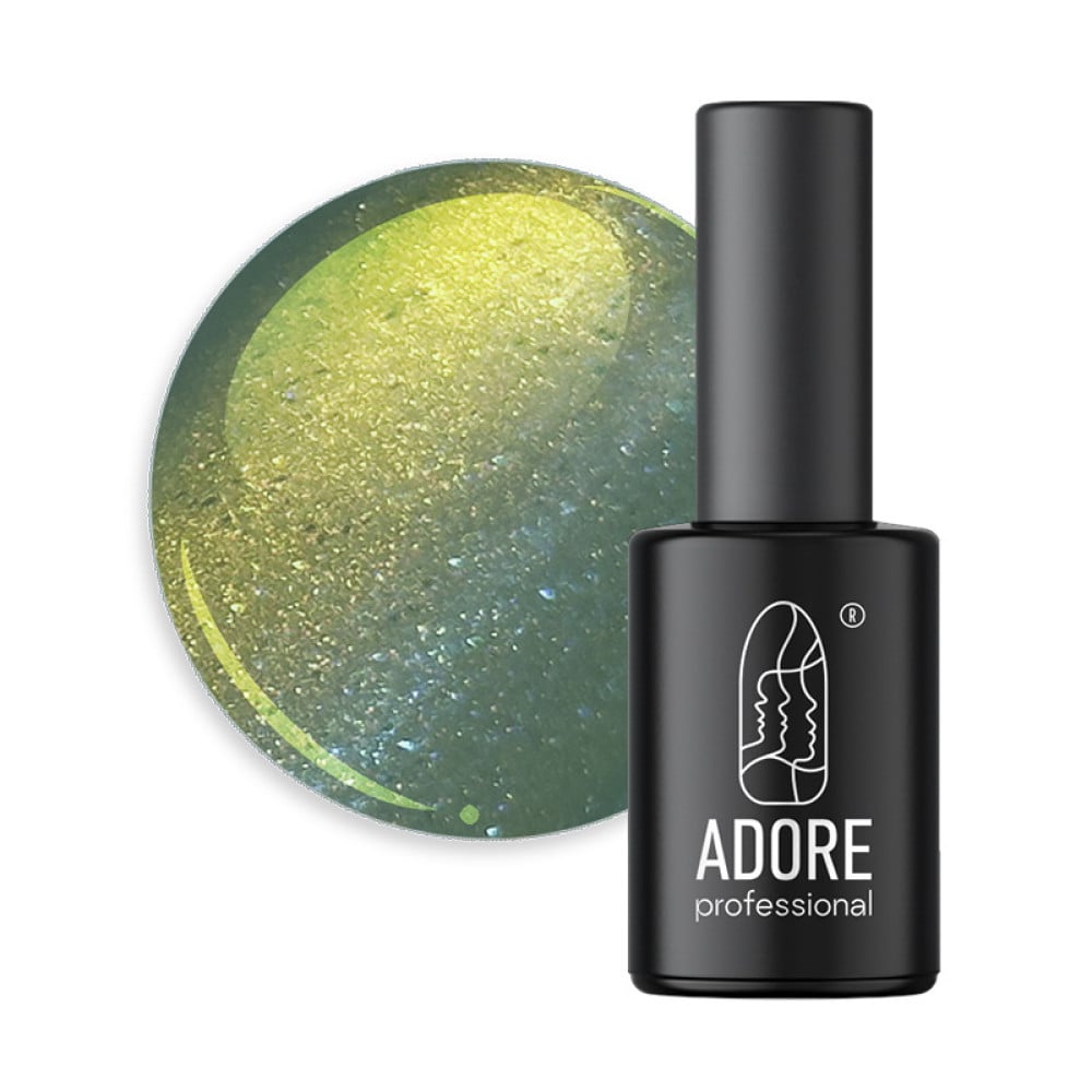 Гель-лак Adore Professional Cats Eye Ugly U-05 Decay хамелеон смарагдовий із бронзовим відблиском 8 мл