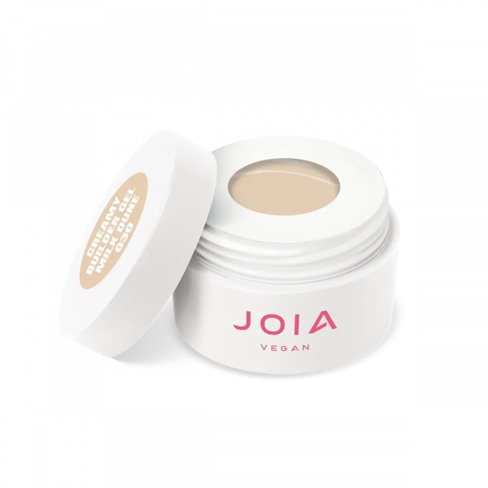 Гель моделюючий JOIA vegan Creamy Builder Gel Nude Carve 030 Milk Dune ніжний світло-бежевий з молочним підтоном 15 мл