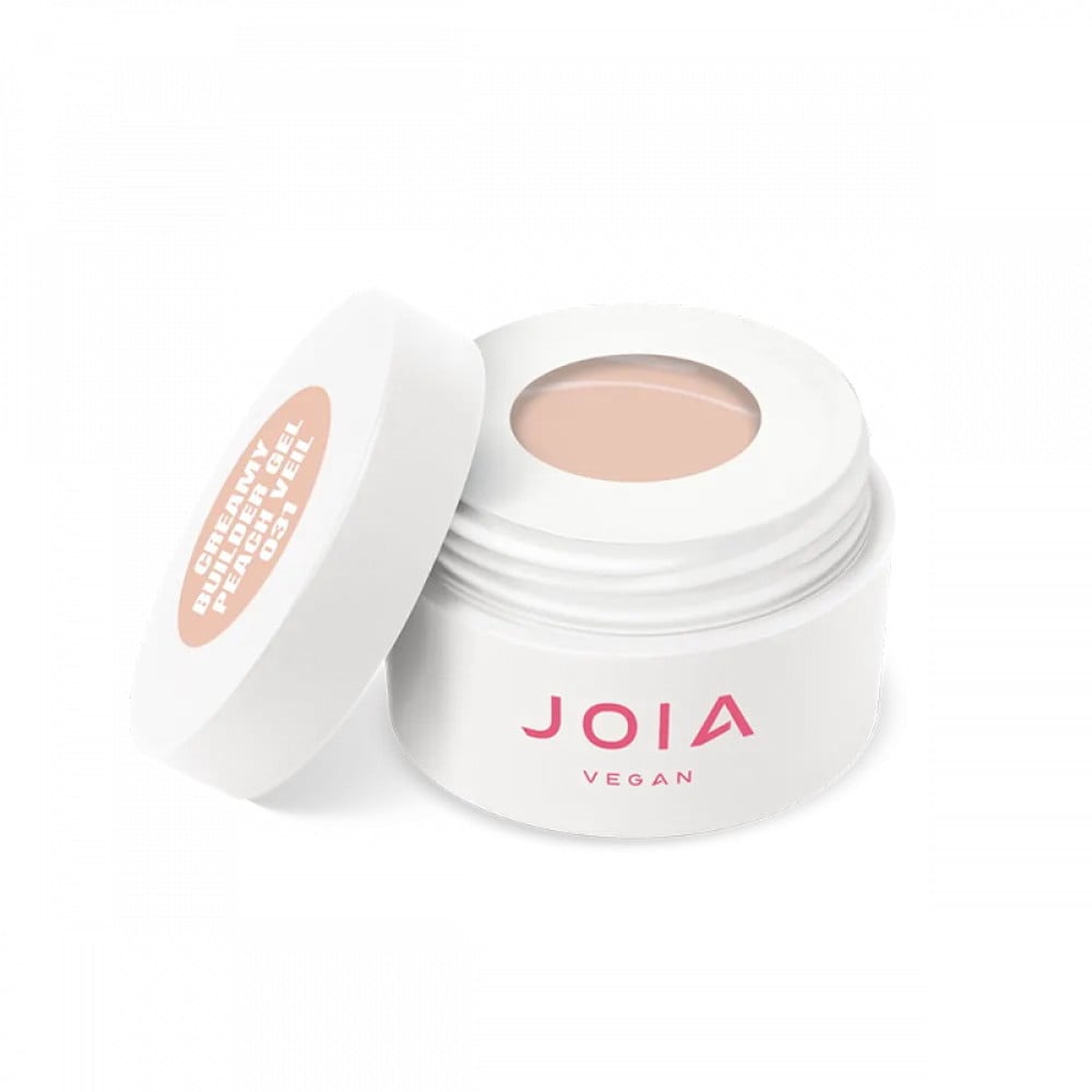 Гель моделюючий JOIA vegan Creamy Builder Gel Nude Carve 031 Peach Veil теплий персиково-рожевий 15 мл