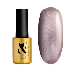 Гель-лак F.O.X Cat Eye 005 пилово-рожевий з легким бузковим підтоном 7 мл