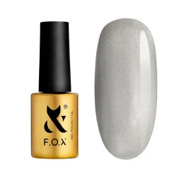 Гель-лак F.O.X Cat Eye 007 світлий перламутрово-сірий із білим відтінком 7 мл