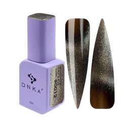 Гель-лак DNKa Polish Gel Bohemian Cats Eye 0012 молочний шоколад з шимером 12 мл