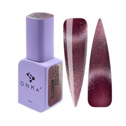 Гель-лак DNKa Polish Gel Bohemian Cats Eye 0013 винна слива з шимером 12 мл